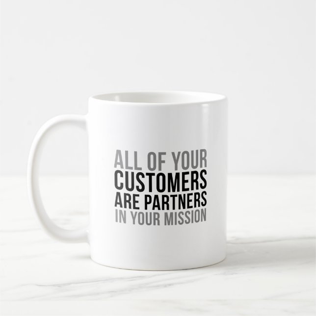 Taza De Café Clientes son socios (Izquierda)