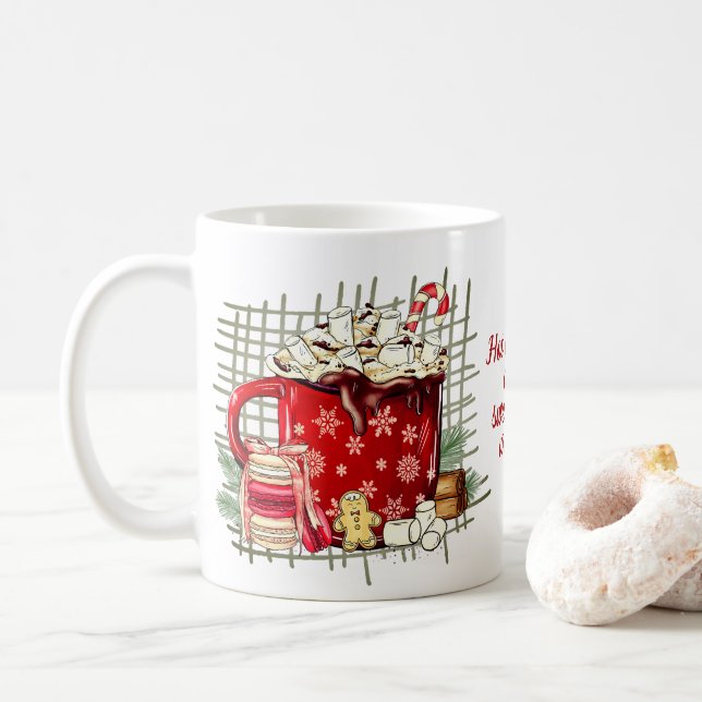 Taza De Café Clima de chocolate caliente (Con donut)