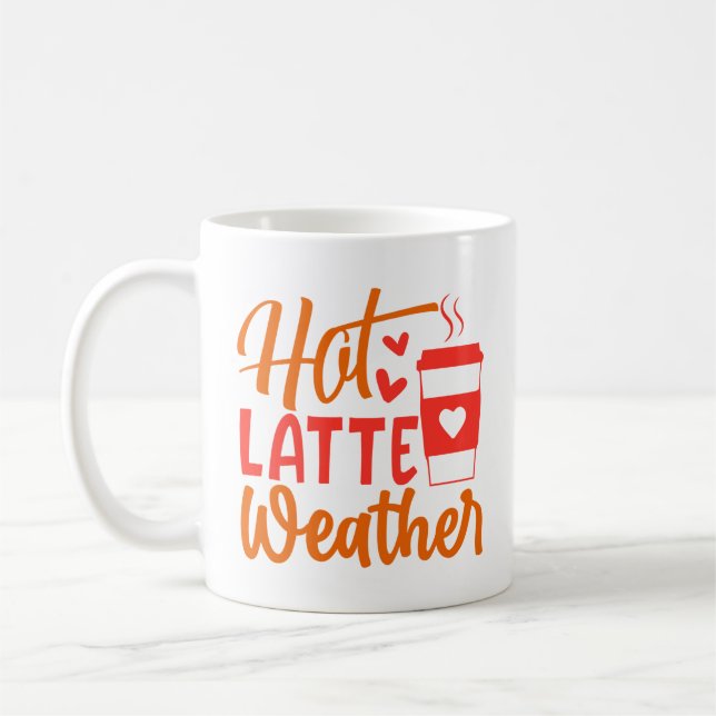 Taza De Café Clima de Latte Caliente (Izquierda)
