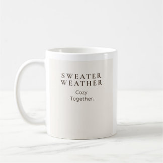 Taza De Café Clima de Suéter Acóstate Juntos 