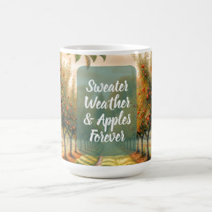 Taza De Café Clima y manzanas para siempre
