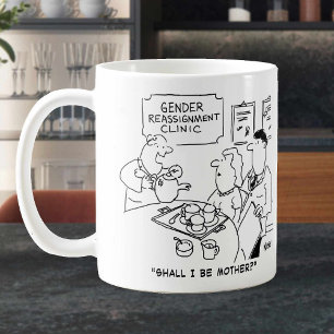 Taza De Café Clínica de Reasignación de Género Caricatura.