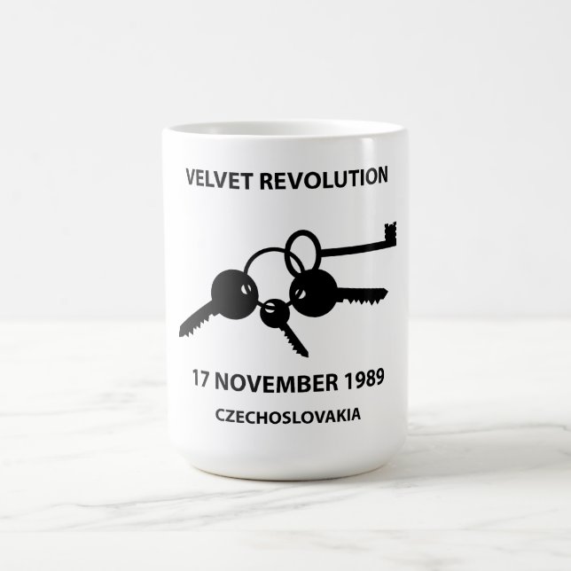Taza De Café Clinking keys - velvet revolution symbol (Centro)