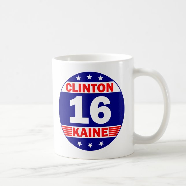 Taza De Café Clinton Kaine 2016 (Derecha)