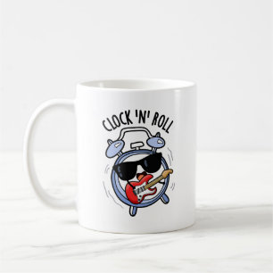 Taza De Café Clock And Rolly Funny Rock Pun