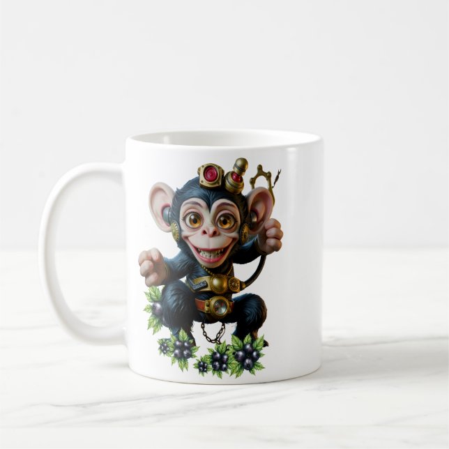 Taza De Café Clockwork Cavekeeper – El mono susurrante  (Izquierda)
