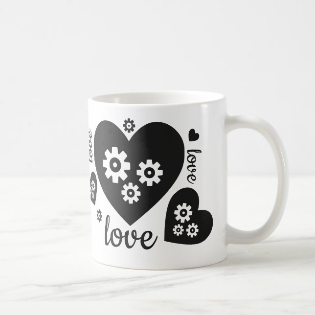 Taza De Café Clockwork Hearts Mug (Derecha)