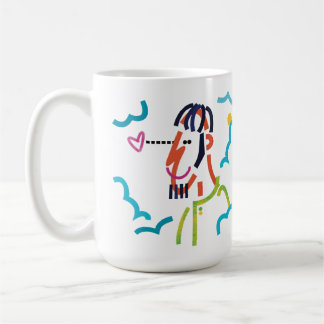 Taza De Café Cloud 9 Resumen Ilustracion de arte moderno Mug