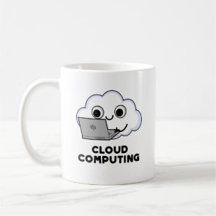 Taza De Café Cloud Computing Funny Computer Weather Pun