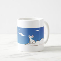 Cloud Gazing Sky Bunny Mug