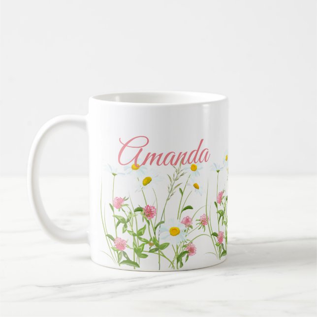 Taza De Café Clovers & Daisies (Izquierda)