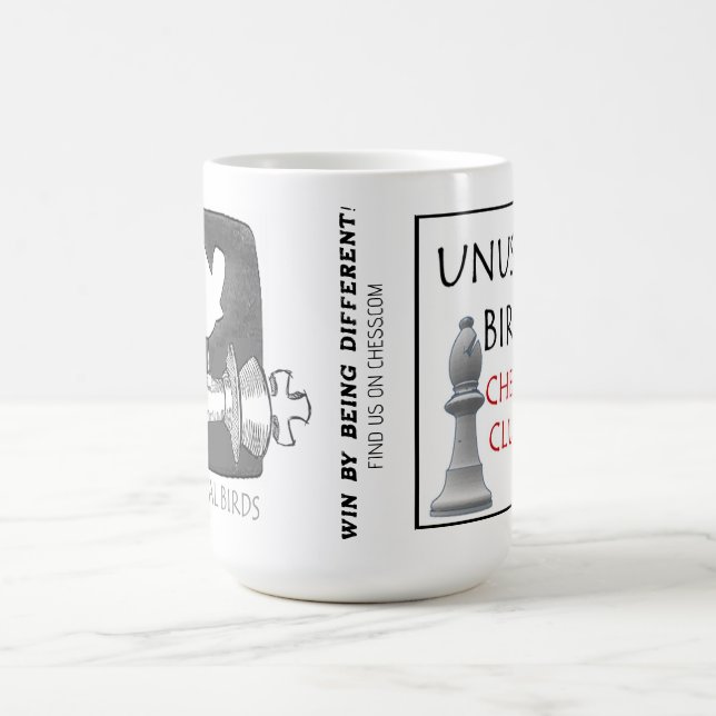 TAZA DE CAFÉ CLUB DE AJEDREZ PARA PÁJAROS INUSUALES (Centro)