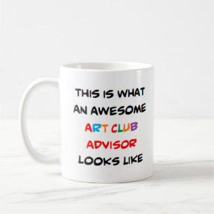 Taza De Café club de arte del asesor, impresionante