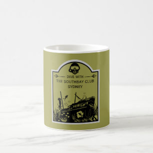 Taza De Café Club de Buceo Shipwreck