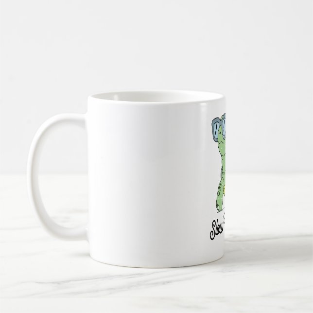Taza De Café Club de caminatas lentas tortuga graciosa (Izquierda)