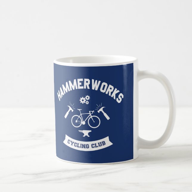 Taza De Café Club de Ciclismo de Hammerworks (Derecha)