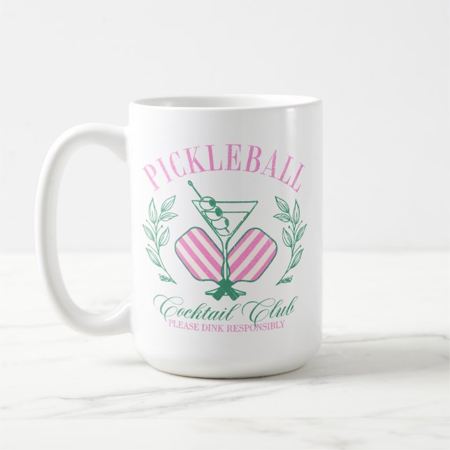 Taza De Café Club de Cócteles de Pickleball (Izquierda)