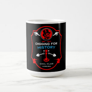 Taza De Café Club de Detección de Metales de la Guerra Civil Am