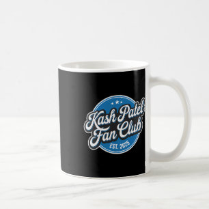 Taza De Café Club de Fans de Kash Patel Est. 2025 Logo Retro No