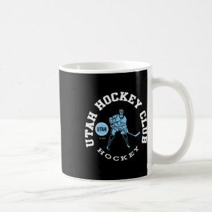 Taza De Café Club de Hockey Utah Edge Negro Licencia Oficial 
