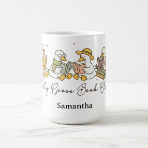Taza De Café Club de lectura Silly Goose Personalizado