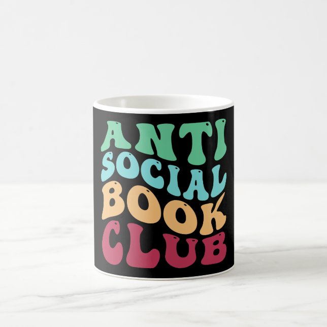 Taza De Café Club de libros Antisocial (Centro)