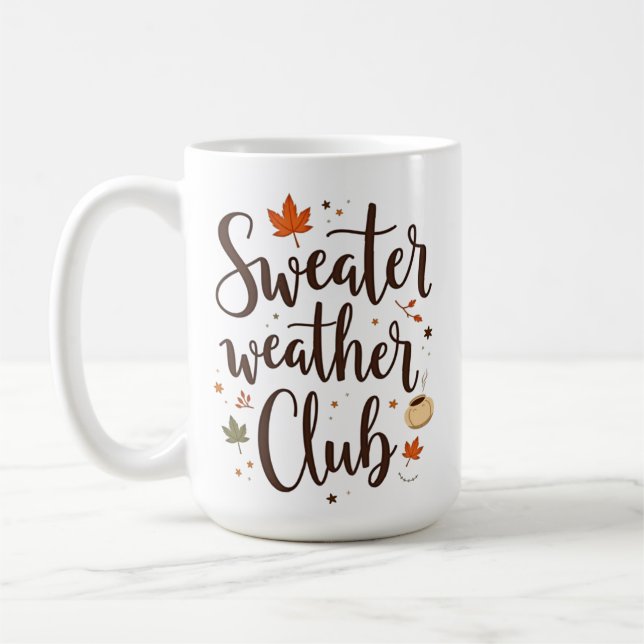 Taza De Café Club de meteorología de suero personalizado (Izquierda)
