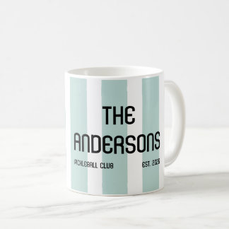 Taza De Café Club de Nombre de Familia de Pickleball Personaliz