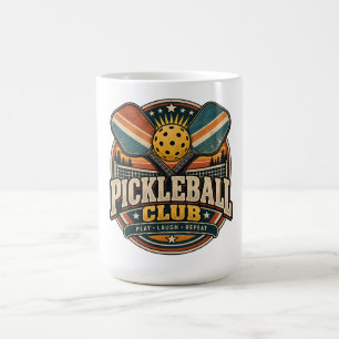 Taza De Café Club de Pickleball Retro