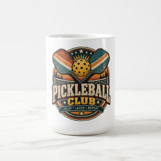 Taza De Café Club de Pickleball Retro