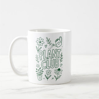 Taza De Café Club de Plantas Jardinería Amante de las Plantas
