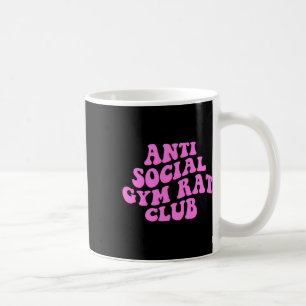 Taza De Café Club de Rata de Gimnasio Antisocial Divertido Gimn