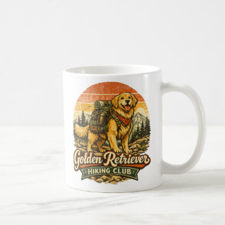 Taza De Café Club de senderismo de Golden Retriever