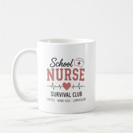 Taza De Café Club de Supervivencia de Enfermeras Escolares Pers