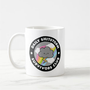 Taza De Café Club de Supervivientes de la Tormenta Diaria Diver