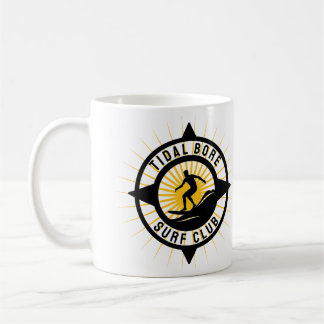 Taza De Café Club de Surf de Onda de Marea