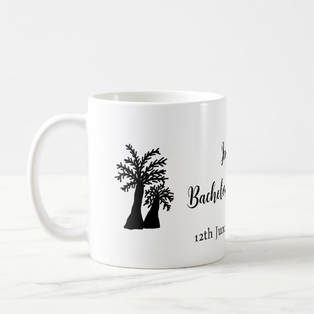 Taza De Café club del árbol de coco de fin de semana de soltera (Izquierda)