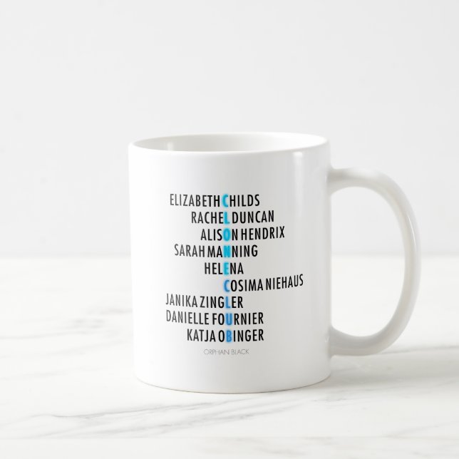 Taza De Café Club huérfano de la copia del negro el | - (Derecha)
