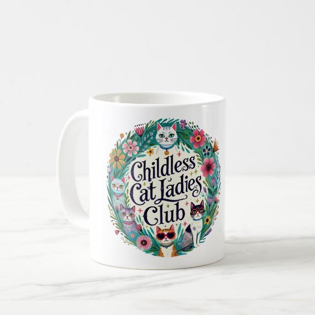 Taza De Café Club Infantil Cat Ladies (Anverso izquierdo)