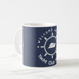 Taza De Café Club náutico de la Marina Azul