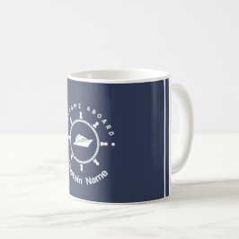 Taza De Café Club náutico de la Marina Azul