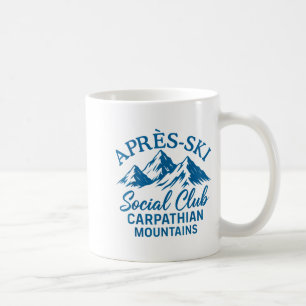 Taza De Café club social de après ski montañas de los Cárpatos