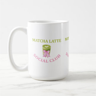 TAZA DE CAFÉ CLUB SOCIAL DE MATCHA LATTE