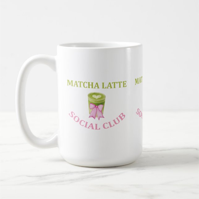 TAZA DE CAFÉ CLUB SOCIAL DE MATCHA LATTE (Izquierda)