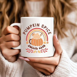 Taza De Café Club Social de Pumpkin Spice – Cute PSL de Otoño
