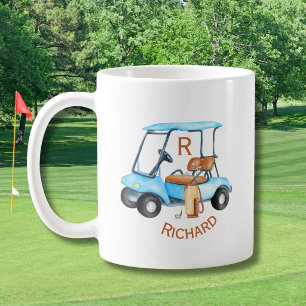 Taza De Café Clubes de Carrito Personalizados Monograma Nombre
