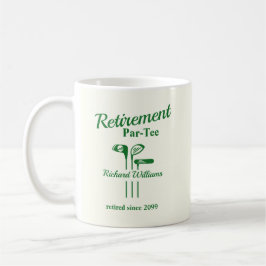 Taza De Café Clubes de golf de retiro temáticos Par Tee