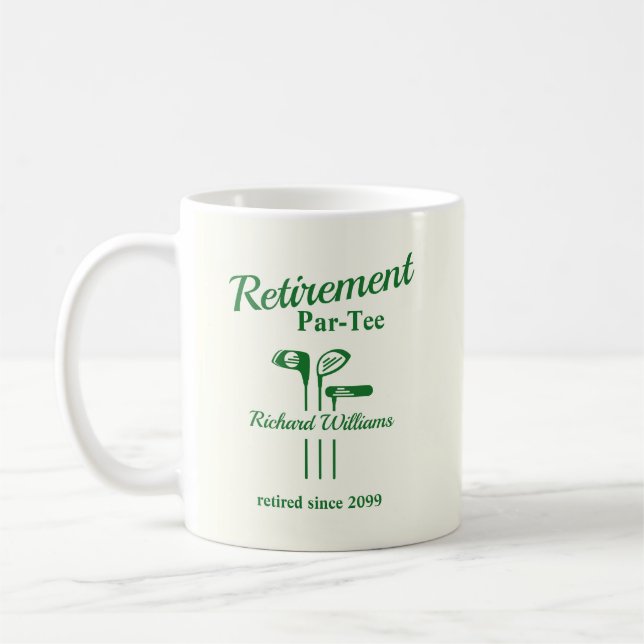 Taza De Café Clubes de golf de retiro temáticos Par Tee (Izquierda)