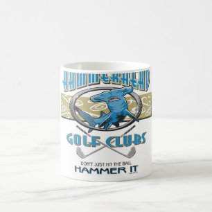 Taza De Café Clubs de golf del Hammerhead