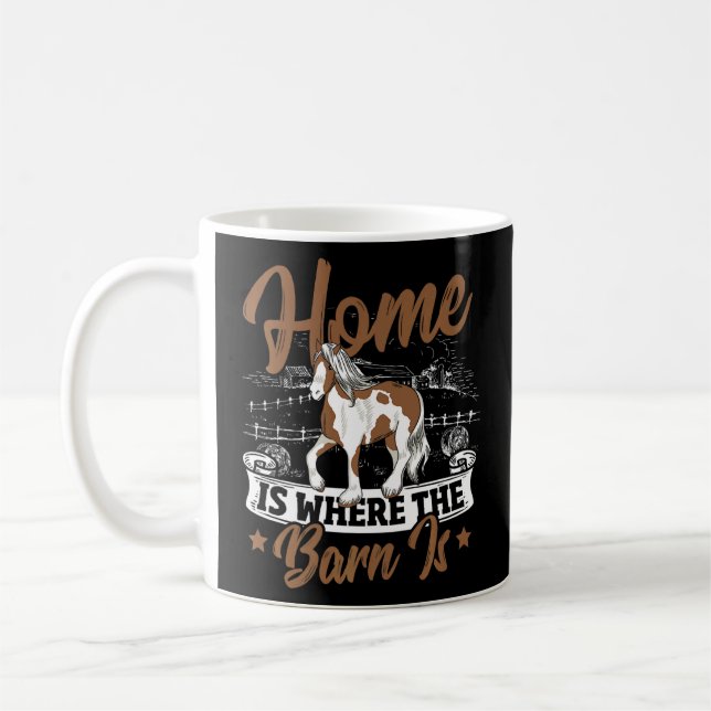 Taza De Café Clydesdale Para Los Fans De Caballos De Pies Gigan (Izquierda)